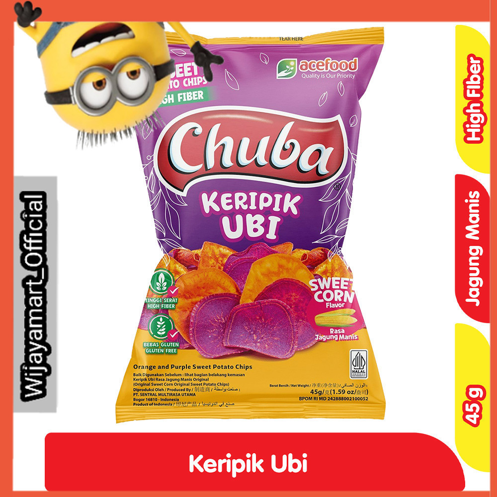 

Chuba Keripik Ubi Rasa Jagung Manis 45 g