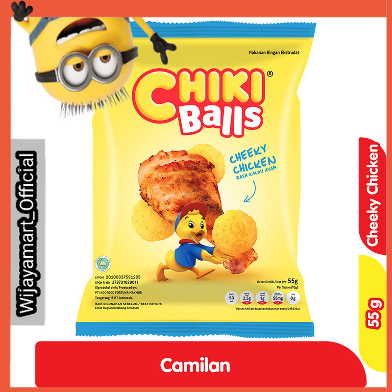 

Chiki Balls Makanan Ringan Cheeky Chicken 55 g