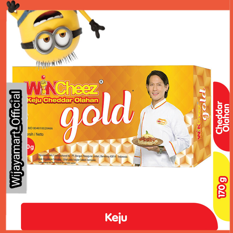 

WinCheez Keju Cheedar Olahan Gold Box 170 g