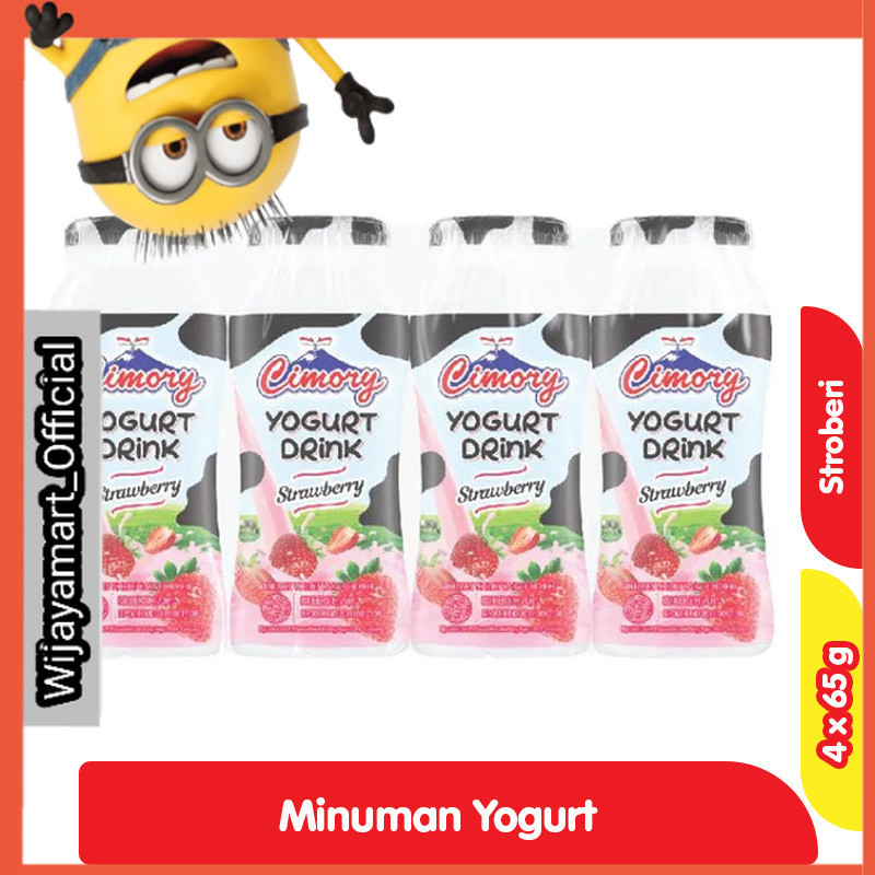 

Cimory Minuman Yogurt Mini Stroberi 4 x 65 ml