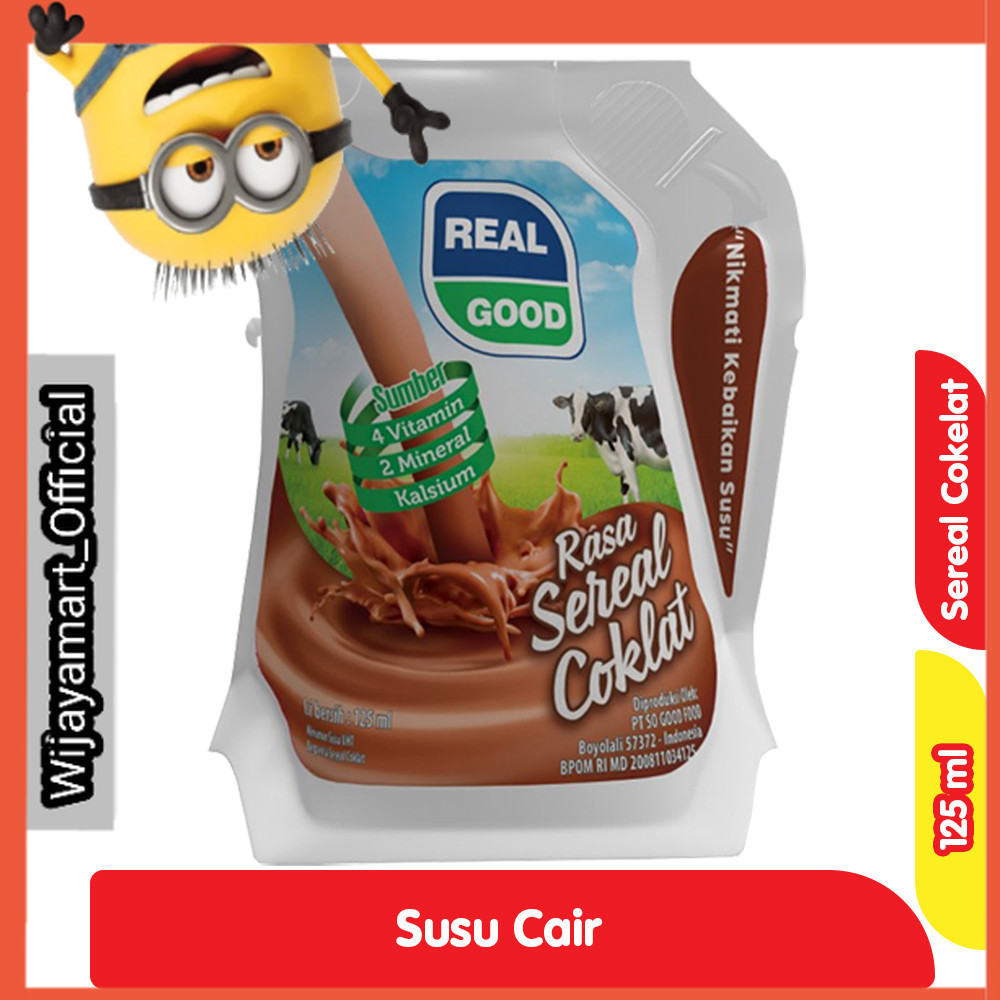 

Real Good Susu UHT Sereal Cokelat 125 ml