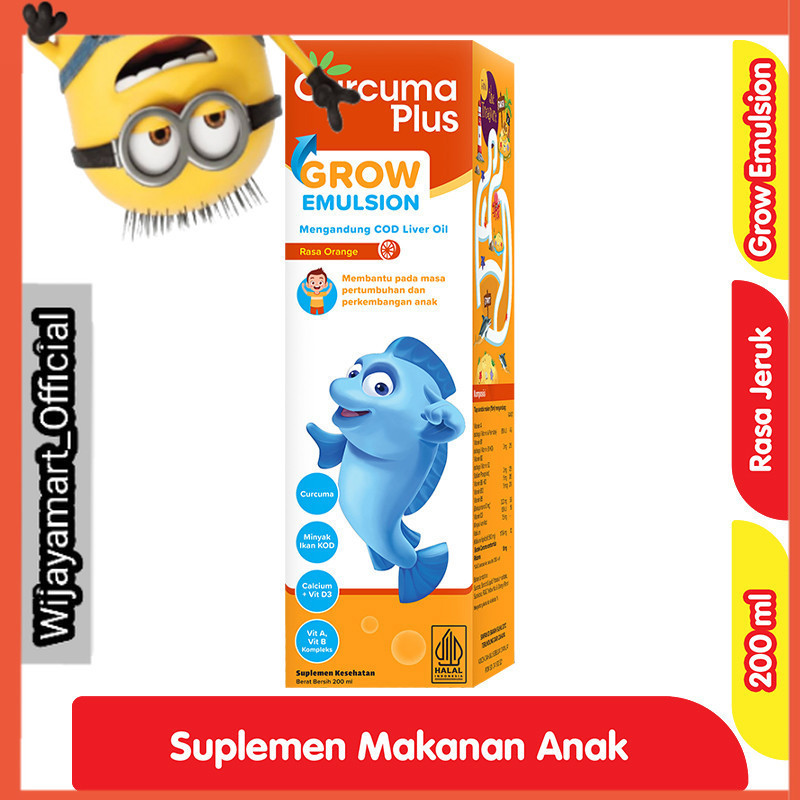 

Curcuma Plus Grow Emulsion Suplemen Kesehatan Anak Rasa Jeruk 200 ml