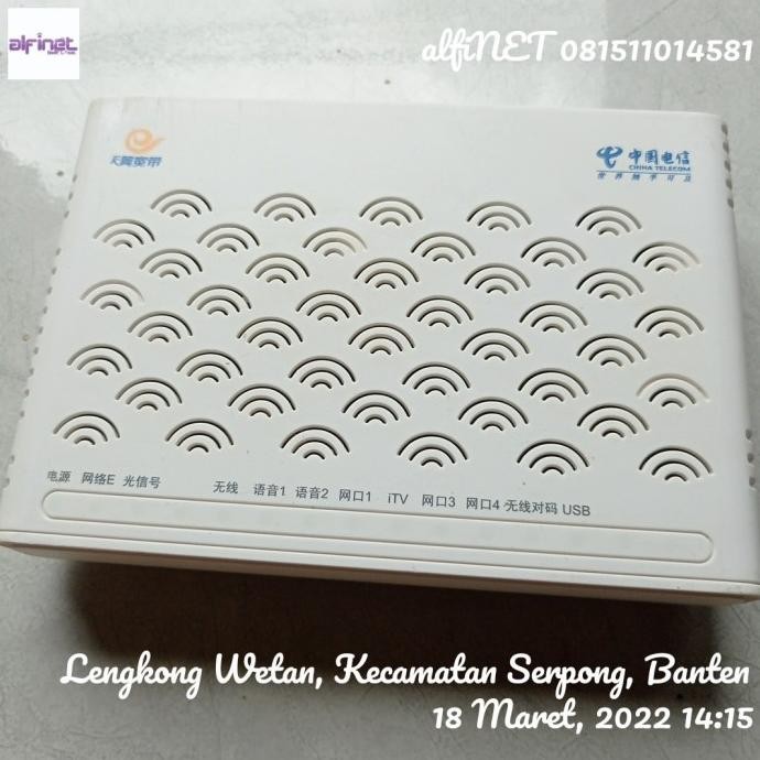 EPON ONU ONT WIFI ZTE F460 SUPPORT BRIDGE