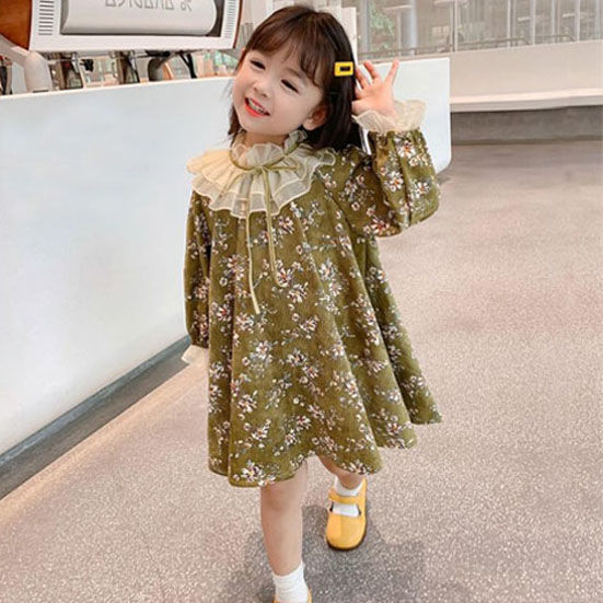 Baju Boneka Anak Perempuan Motif Bunga, Baju Boneka Modis, Motif Bunga Anak Perempuan
