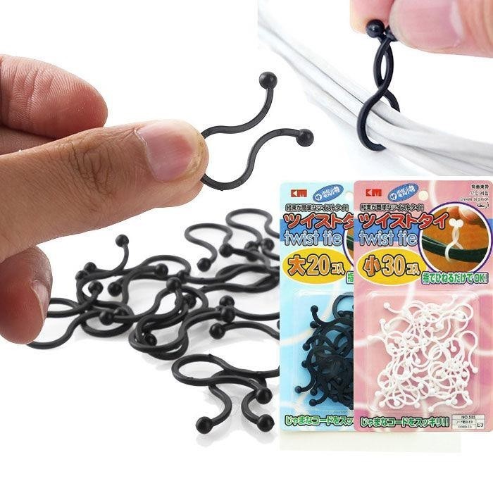 

Klip Kabel Ikat Kabel Twist Tie Cable Clip Quick Release Japan Model