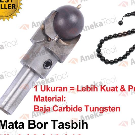 Mata Bor Tasbih / Rosary Kayu Diameter 6/8/10/12Mm