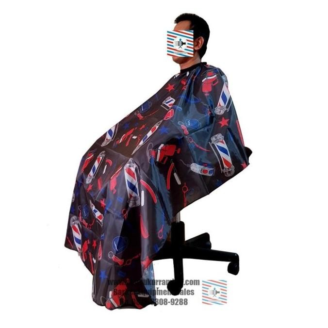 NEW TREND KAIN KEP KIP KAIN CUKUR POTONG RAMBUT BARBER MOTIF LAMPU BARBER K10 2807T