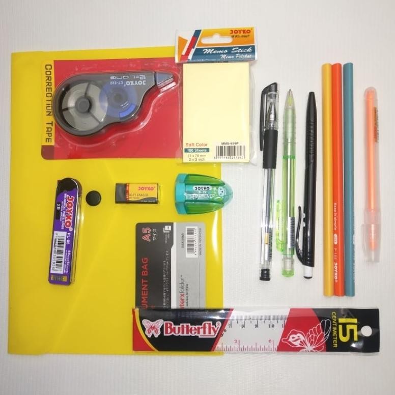 

LI34 Paket Map A5 Joyko dan Alat Tulis Anak Sekolah / Paket Atk Map A5 / Souvenir Atk Terlaris