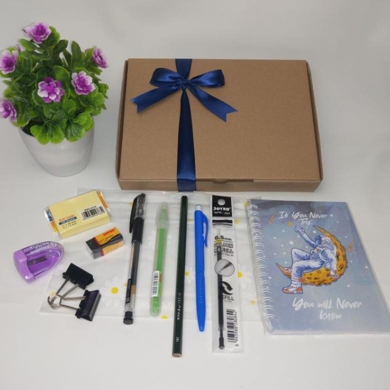 

iQ45 Paket 2 Alat Tulis Anak Sekolah Murah / Kado Alat Tulis Anak / Hampers Alat Tulis Kantor | Alat Tulis Set Pensil Pulpen Stabilo Memo Notes Berkualitas