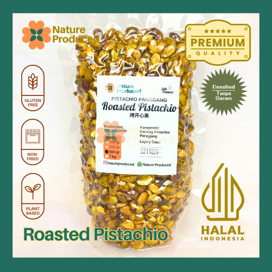 

TERLENGKAP Nature Produced Roasted Pistachio Panggang Kupas Mateng