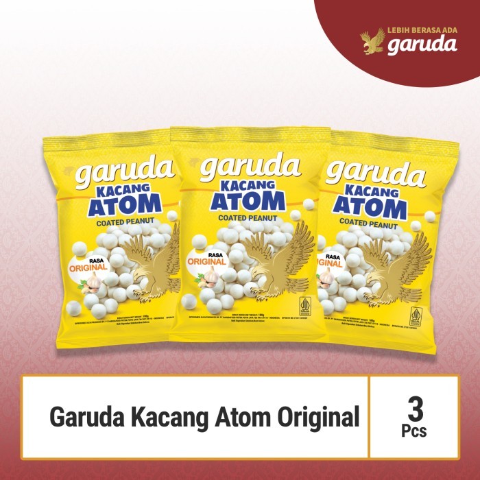 

TERBAIK Garuda Kacang Atom Original x 3 Pcs - Cemilan / Snack