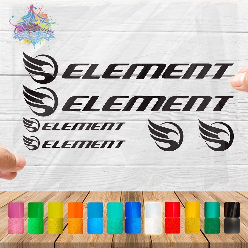 Cutting Stiker Element Variasi Sepeda Sticker Frame Aksesoris Body Style Lipat Keren Decal Striping 