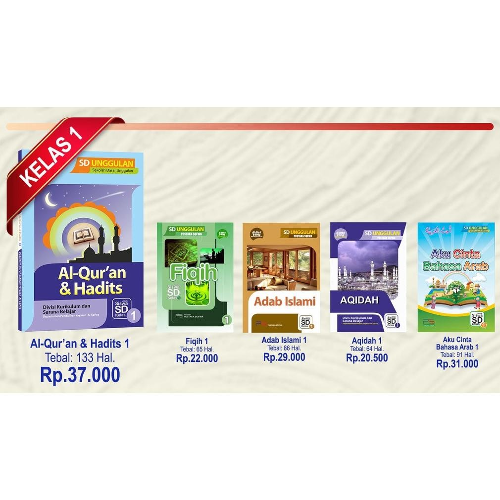 

PROMOO KEMBALI PAKET BUKU SDIT/MI KELAS 1 15%