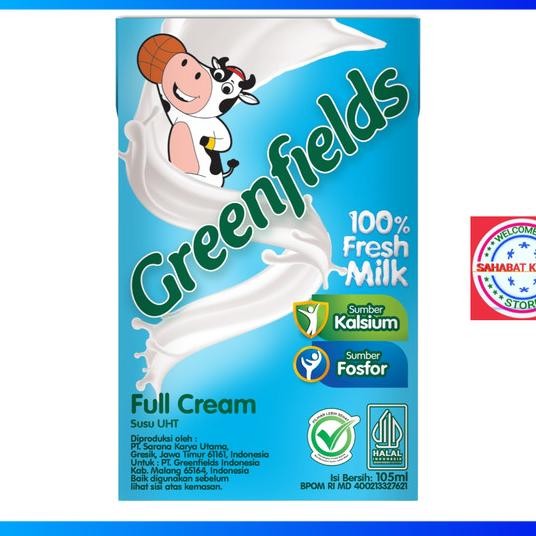 

Susu Uht Greenfields Full Cream Lk 125Ml 1 Karton Isi 40 Pcs