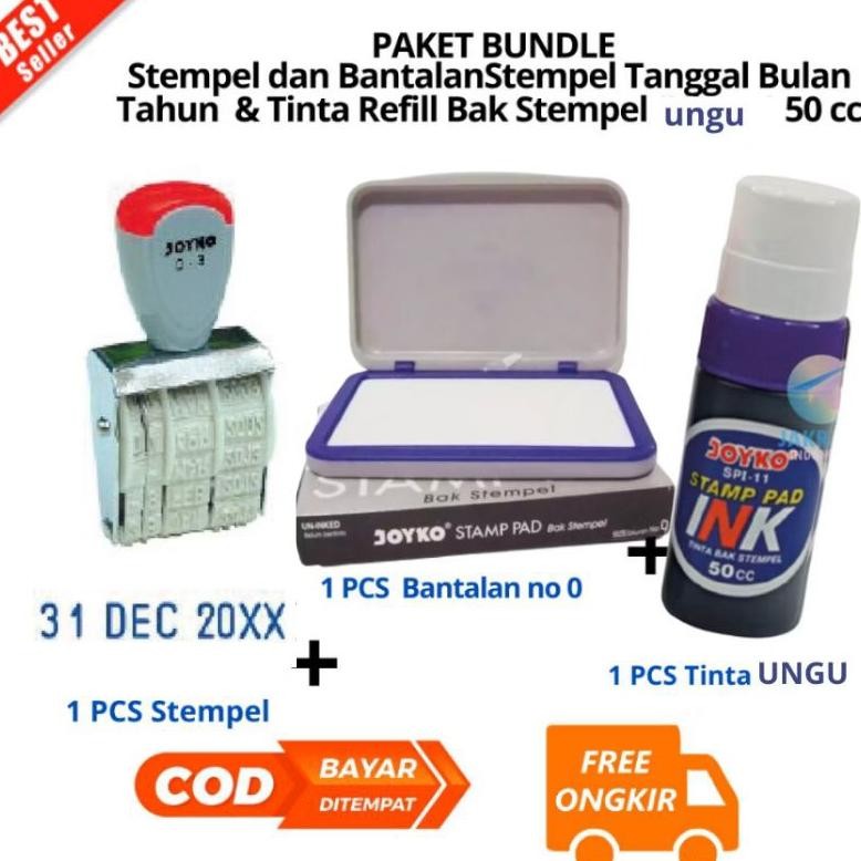 

TERLARIS [JIB] BAYAR DI TEMPAT PAKET Stempel DAN BANTALAN CETAK Tanggal Bulan Tahun 1 Warna JOYKO Kenko D-3 Dater Stamp - D-3 /PCS & Tinta Refill Bak Stempel (Hitam) 50 cc JOYKO SPI-13 Stamp Pad Ink [PBF] gha-68