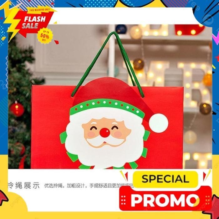 

BISMILAH PBSA SANTA PAPERBAG BOX KOTAK NATAL BINGKISAN TEMPAT HADIAH KADO FURUBA