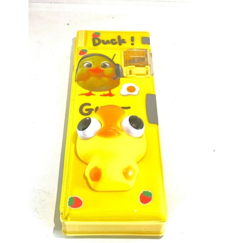 

er-6 Tempat pensil squishy 3D tiga dimensi / kotak pensil alat tulis lucu mainan anak perempuan laki-laki sekolah 565-2/3/6 MATA BISA KELUAR Viral