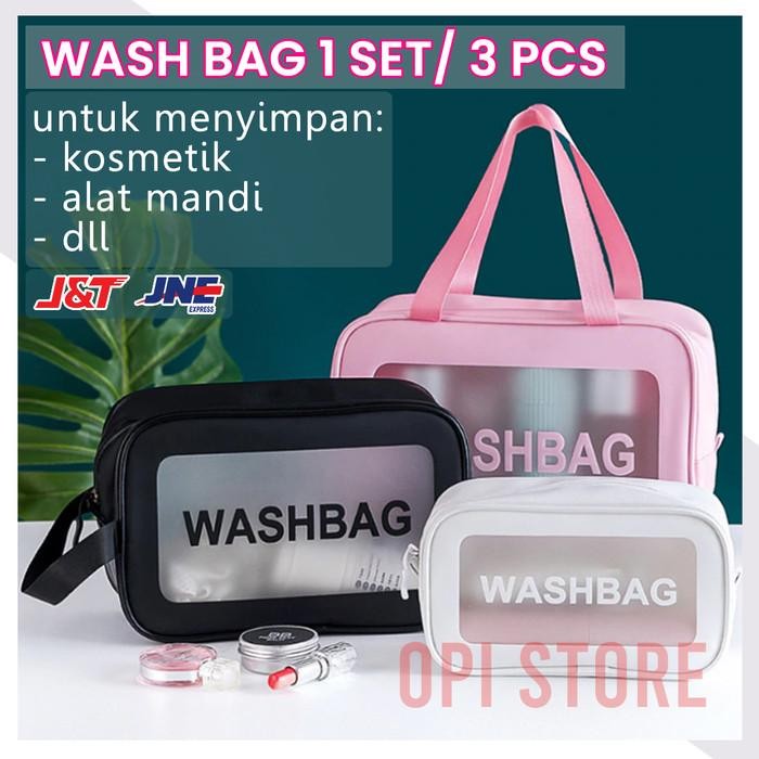 Tas Mandi Washbag Toiletries Bag Kosmetik / Makeup Wanita