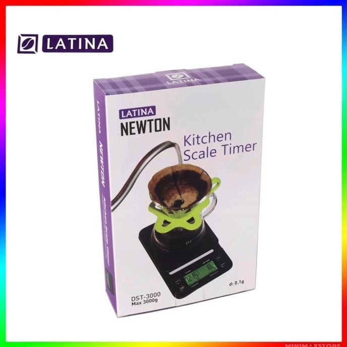 

Terlaris Latina Newton Dst-3000 V60 Kitchen Scale Timbangan Kopi Digital 0.1 Gr Ready Stok