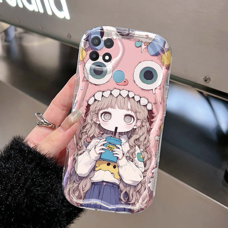Casing Hp Untuk OPPO A15 A15s A35 Case Casing kartun anak laki-laki dan gadis pola Kasing HP Softcas