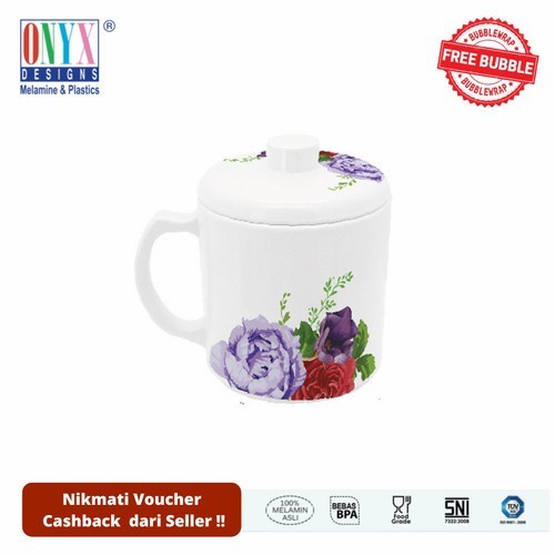Produk Terbaik] Mug Onyx Mug Melamin Cangkir Gagang Cangkir Melamin Gelas Gagang