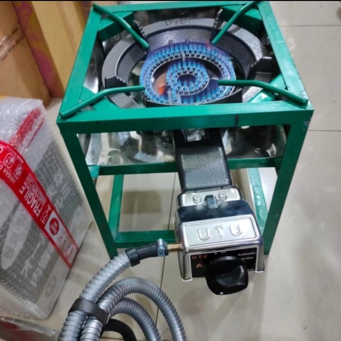 langsung order saja] Kompor gas 1 tungku 1 set lengkap/kompor gas besar api seribu