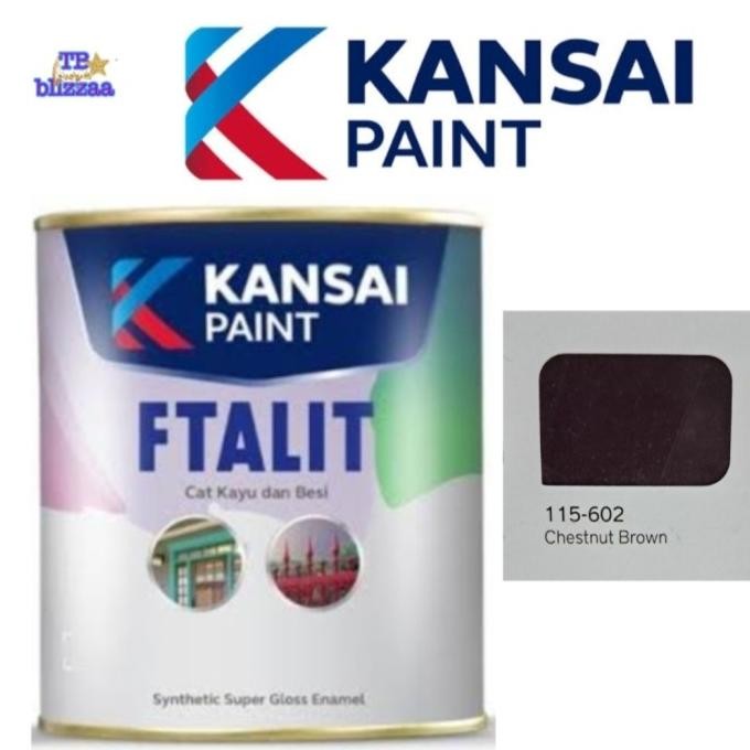 Ready Ftalit 602 Chestnut Brown Cat Kayu Besi 115-602 Chestnut Coklat 1Kg Siap Kirim 