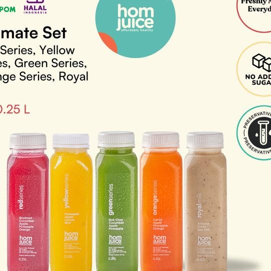 

Ultimate Set Cold-Pressed By Hom Jus Sehat (Isi 5 Botol)