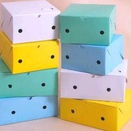 

PROMO Dus Snack Kotak Kue Makanan Kecil Warna 16x12x7 ( 100 pcs ) nt-137