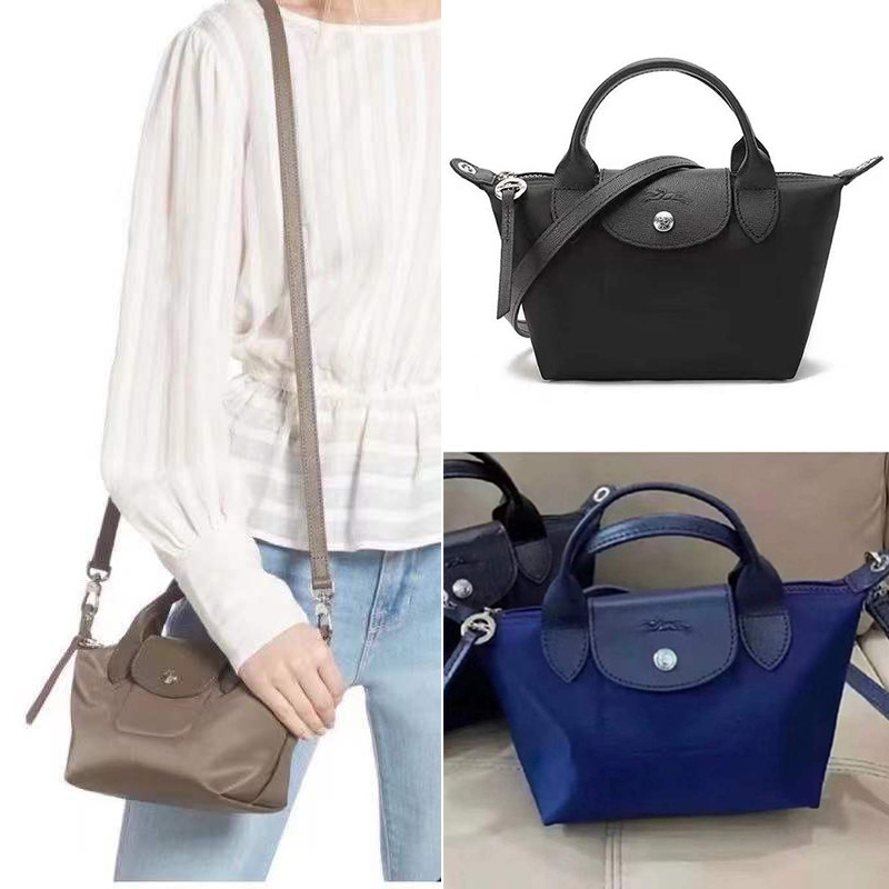 Di stok asli asli 100% Longchamp Mini Sling Bag Small Organizer Bag Neo 1500 598 Ladies Mini Bahu Ut