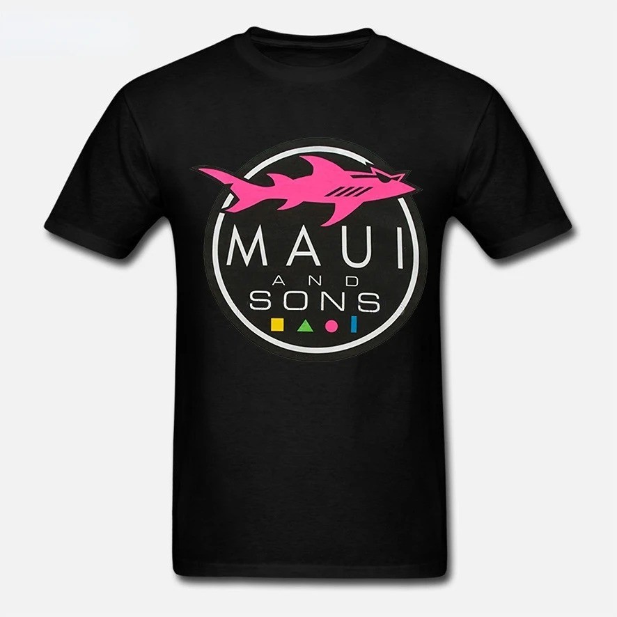 Kaos Hiu Maui and Sons Celana Pendek Anime Lucuev Camisetas De Mujer