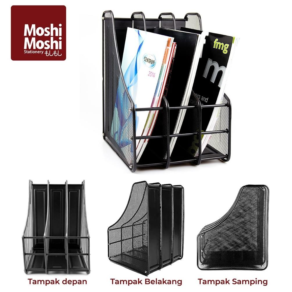 

SPECIAL File Box Foldable Steel 3 Layer Rak Penyimpanan Dokumen 3 Sekat Jaring Besi bas-12