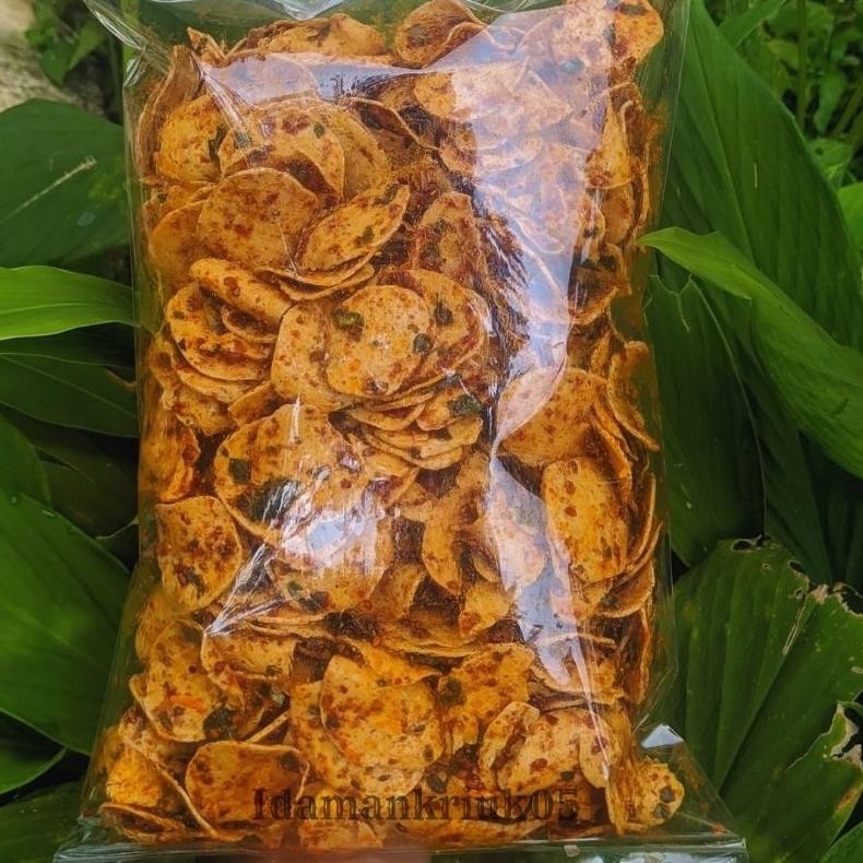 

10.10 Basreng Kriuk Sapi Pedas Daun Jeruk 1 Kg High Quality