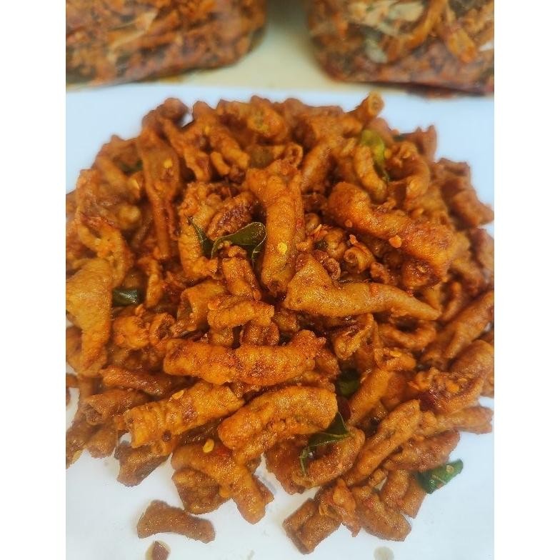

10.10 1 Kg - Kripik Usus Pedas Daun Jeruk Premium