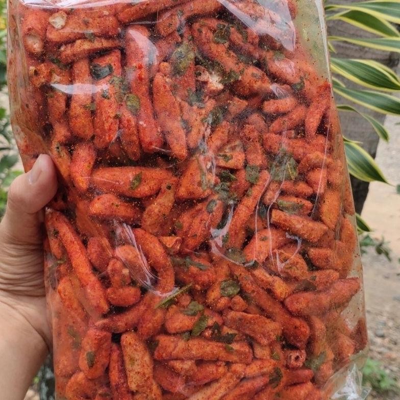 

Buruan 1000Gr (1Kg) Basreng Ikan Stik Kiloan Original Pedas Daun Jeruk Baso Goreng Bakso Grosir