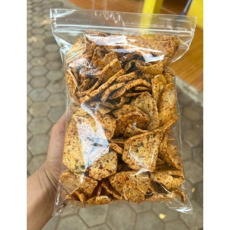 

Original Kripik Basreng Tipis Pedas Daun Jeruk 500 Gram Grosir