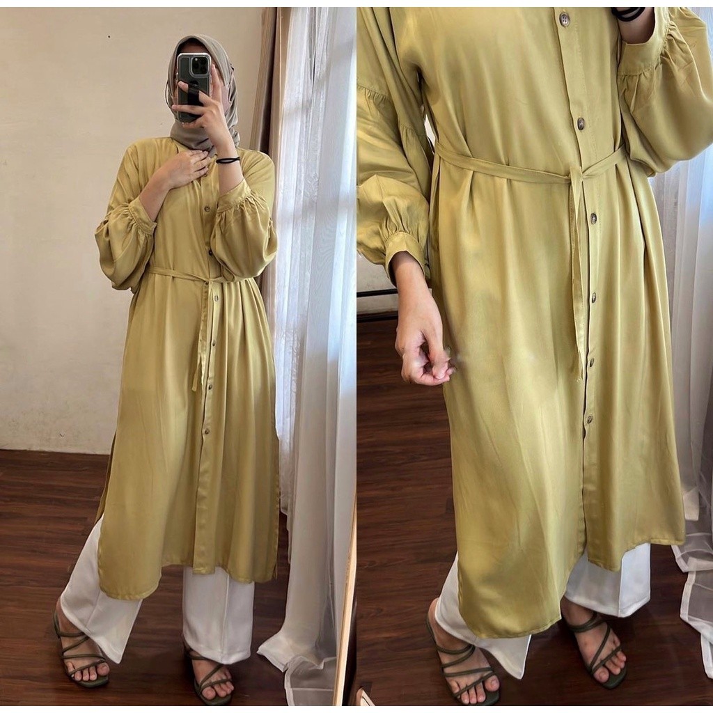Tuni Terbaru Tunik Murah Tinik Thunix Branded Tunik Wanita Dewasa Baj Atasan Tubik Lengan Panjang Mo