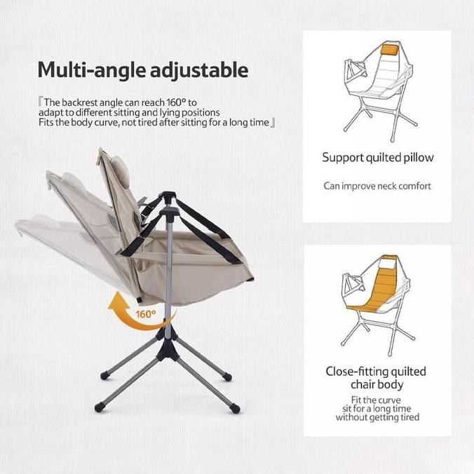 Kursi Lipat Camping Naturehike Yl11 Nh21Jj004 Folding Rocking Chair Gratis Ongkir Perdanabaru12