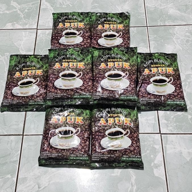 

Kopi Bubuk Robusta Murni Nyonya Apuk Aceh 250gr SS99