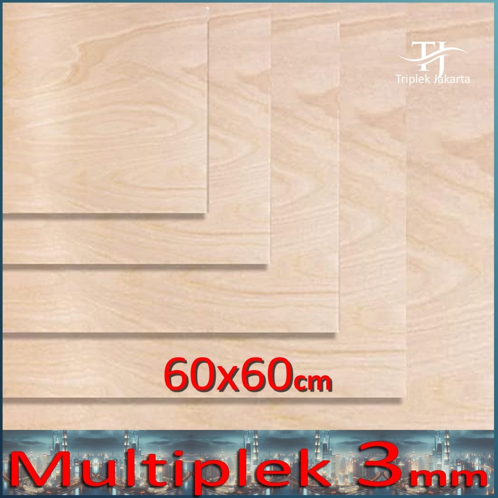 Triplek 3mm 60x60 cm ( Multiplek 3 mm | 60x60cm | 60 x 60 cm )