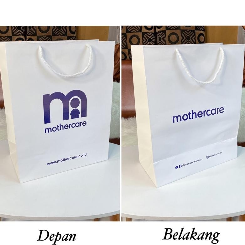 

BISA COD Paper Bag Mothercare Putih Size Besar Bungkus Kado Hadiah Anak Bu-95