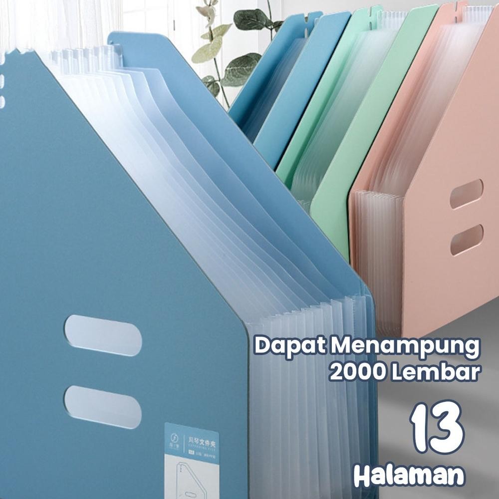 

SALE GAGALU Standing file A4/ File folder document bag/ Tas document file 13 sekat Aza-125