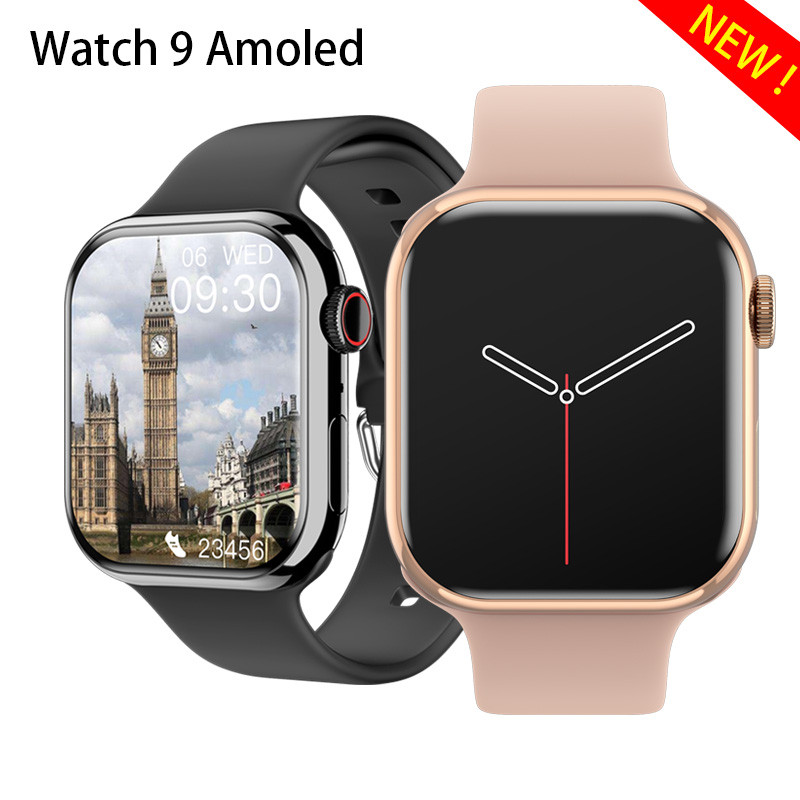 2023 IW9 AMOLED 2.05 "Layar HD Smart Watch Women S8 Custom Dial 500+ Nirkabel Pengisian Smartwatch P