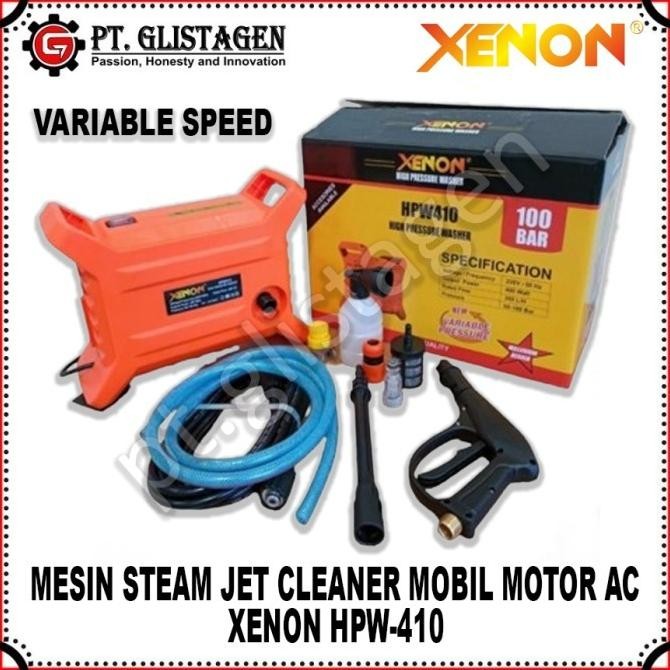 NEW XENON HPW 410 MESIN STEAM CUCI MOTOR MOBIL AC JET CLEANER XENON HPW410 2807T