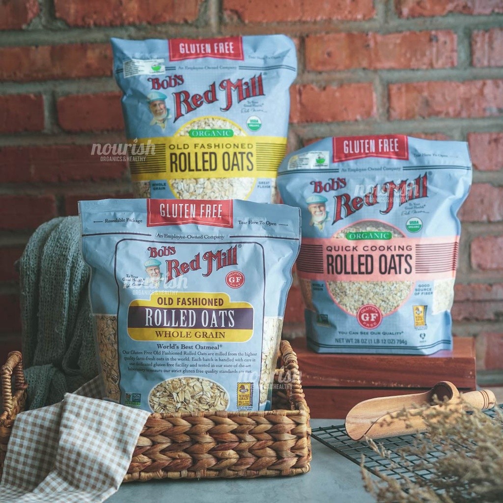 

QH Bob's Red Mill, Gluten Free Organic Quick Cooking Rolled Oats 794g