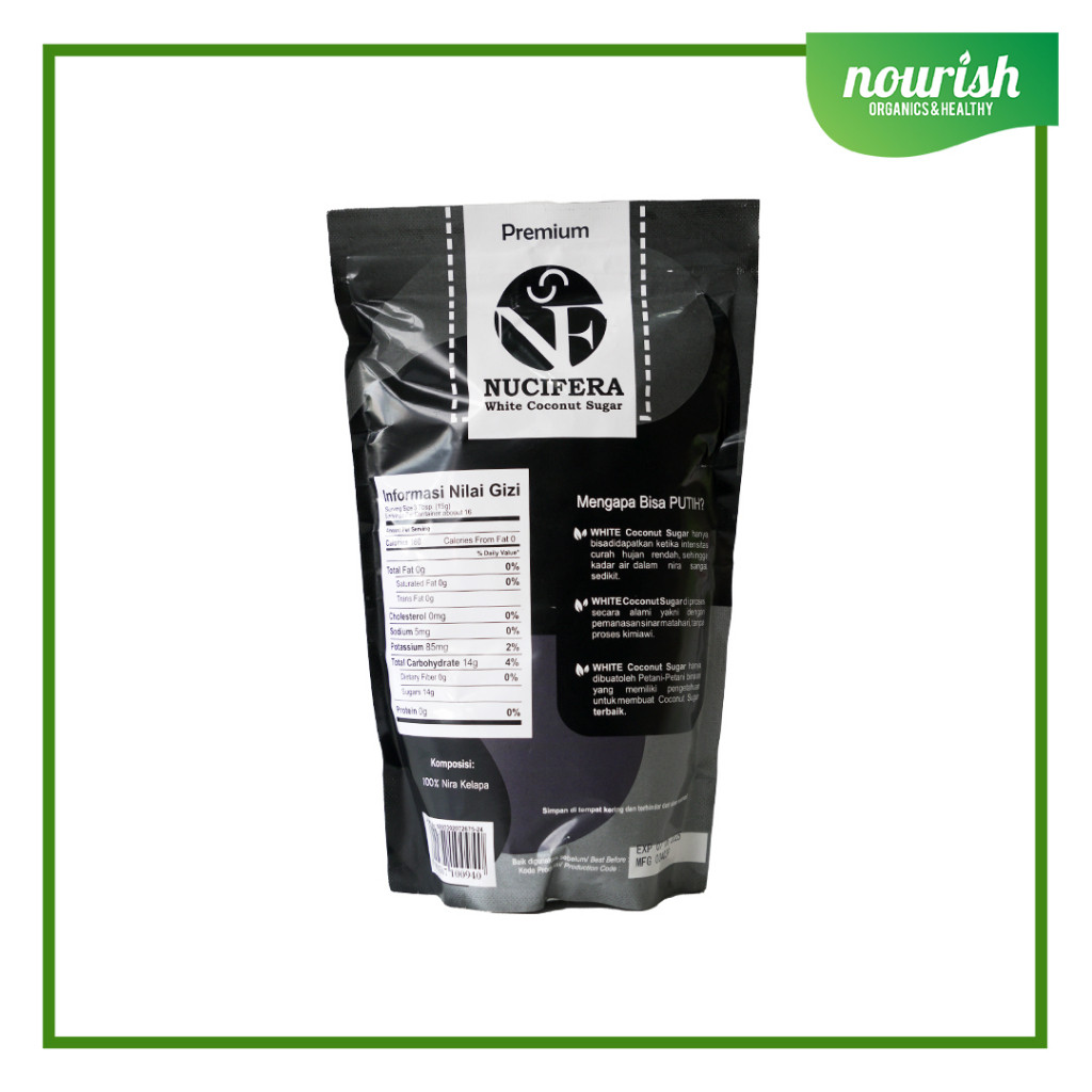 

HG Nucifera, Organic White Coconut Sugar 250gr