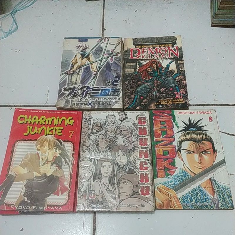 KOMIK  CHUNCHU/ CHARMING JUNKIE/ SANZOKUDU/ DEMON KING. BLADE SANGOKUSHI