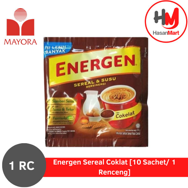 

Energen Sereal Coklat [10 Sachet/ 1 Renceng]