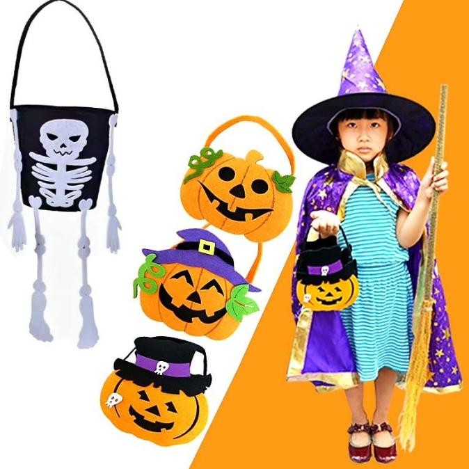 

Tas Permen Labu Candy Bag Treat Or Trick Pesta Halloween Cosplay Pengiriman Cepat