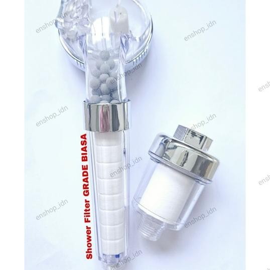 Head Shower Kepala Shower Filter Grade Biasa + Filter Keran Air Universal / Shower Dan Filter